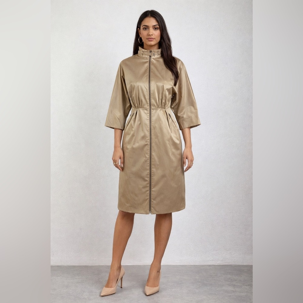 Marni Shimmer Coat in Champagne